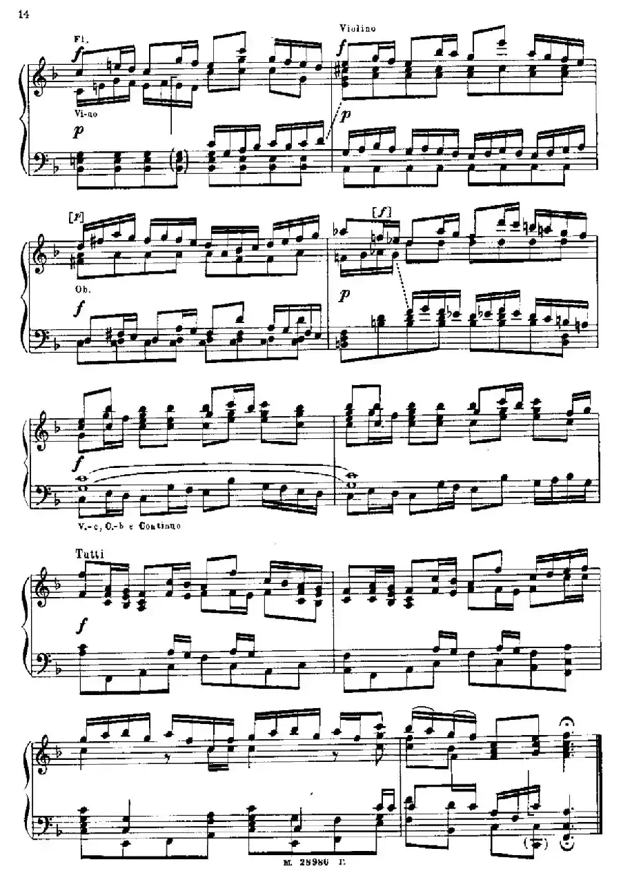 Brandenburg Concerto No.2 in F Major BWV.1047(F大调第二勃兰登堡协奏曲·钢琴独奏版)