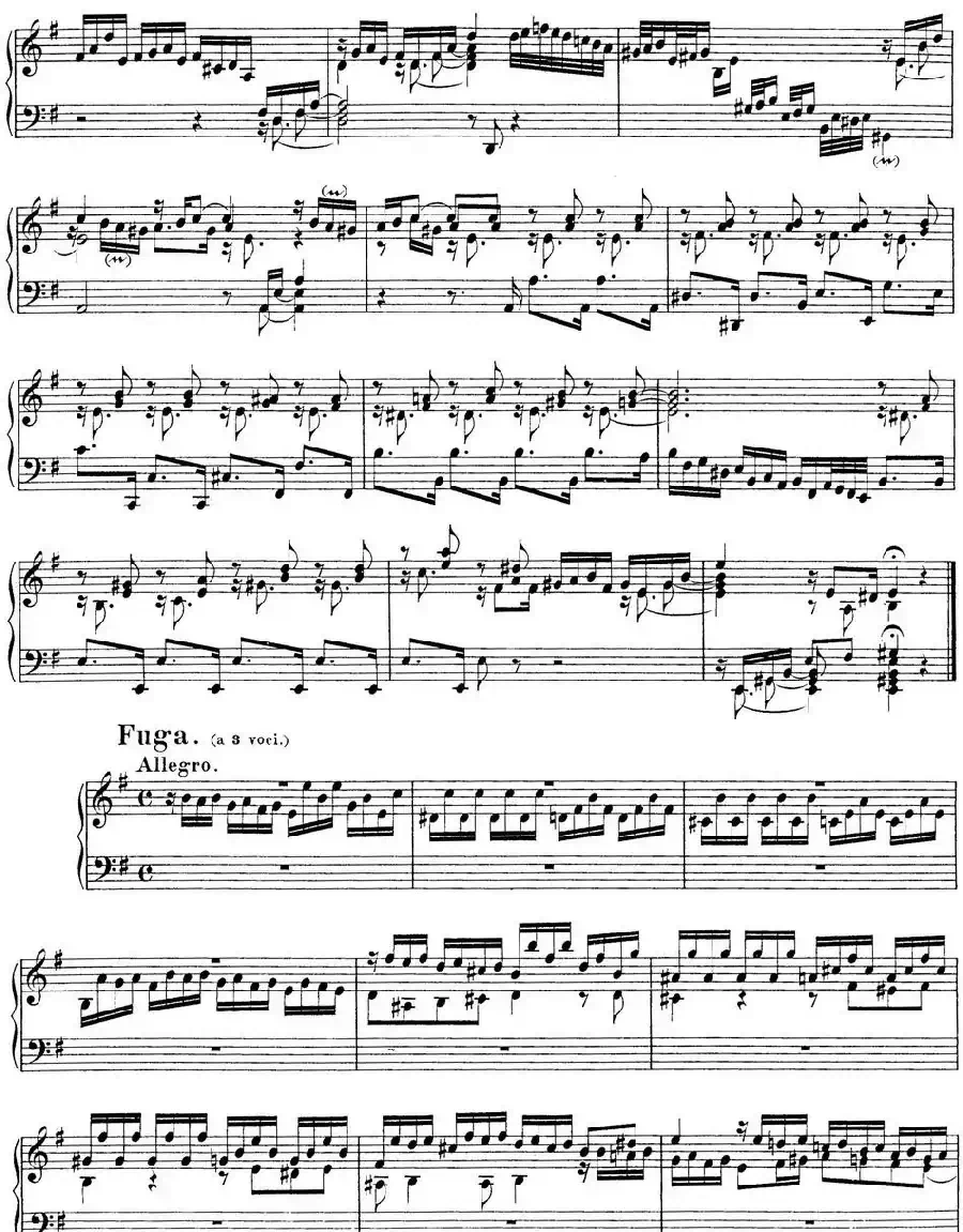 Toccata BWV 914(7首托卡塔·No.5 e小调)