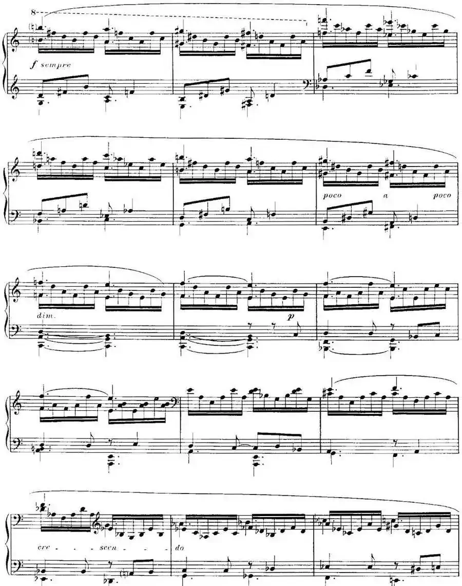 福雷13首船歌:Barcarolle No·10 in A min, Op·104, No· 2
