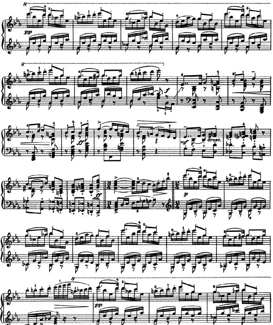 柴可夫斯基18首钢琴小品Op.72(13.Echo rustique)