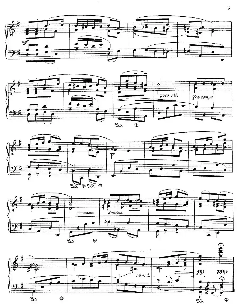 Six Pieces Op.83(6首小品·5)