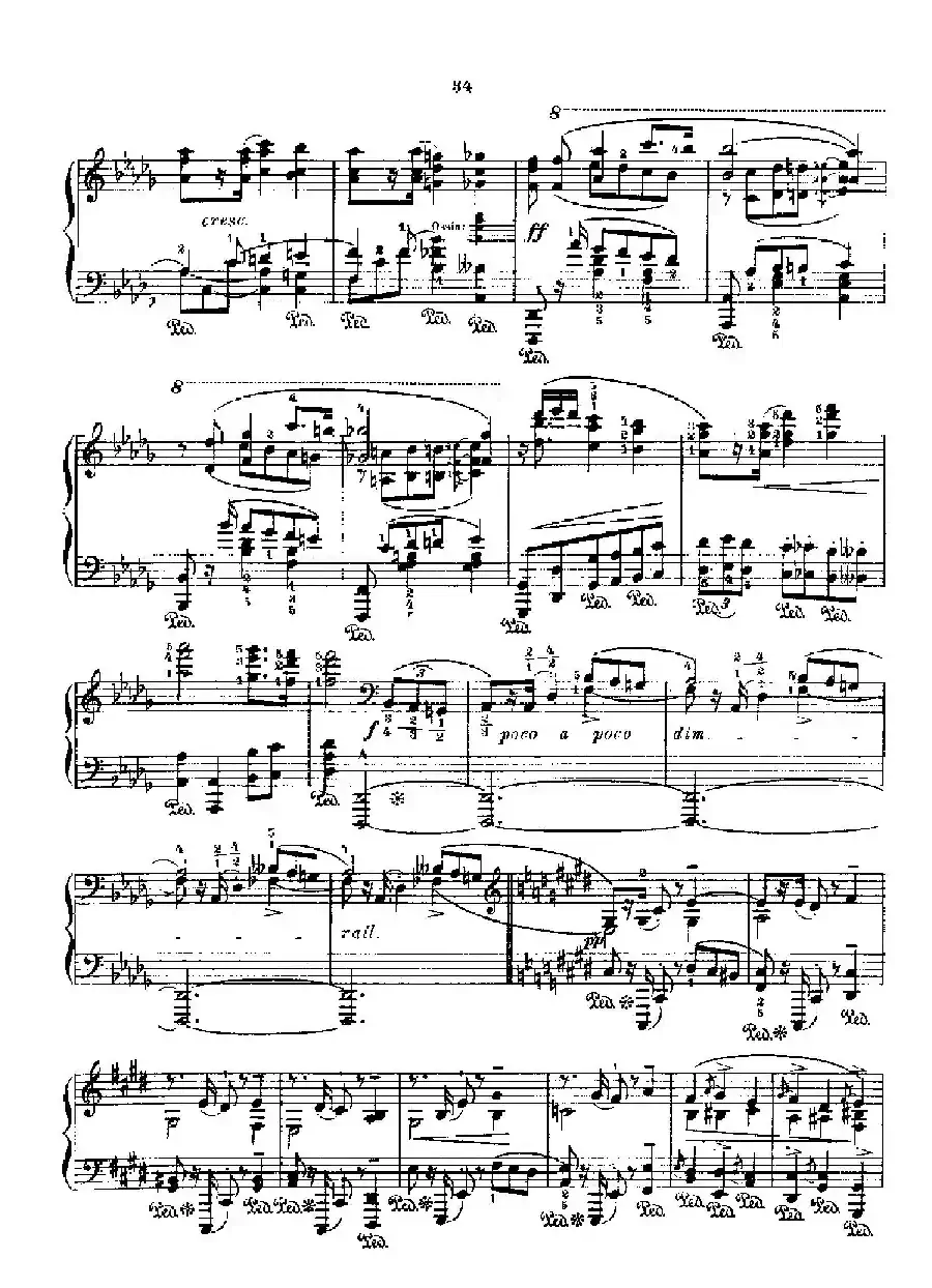 53首以肖邦练习曲为素材而作的练习曲(No.34)