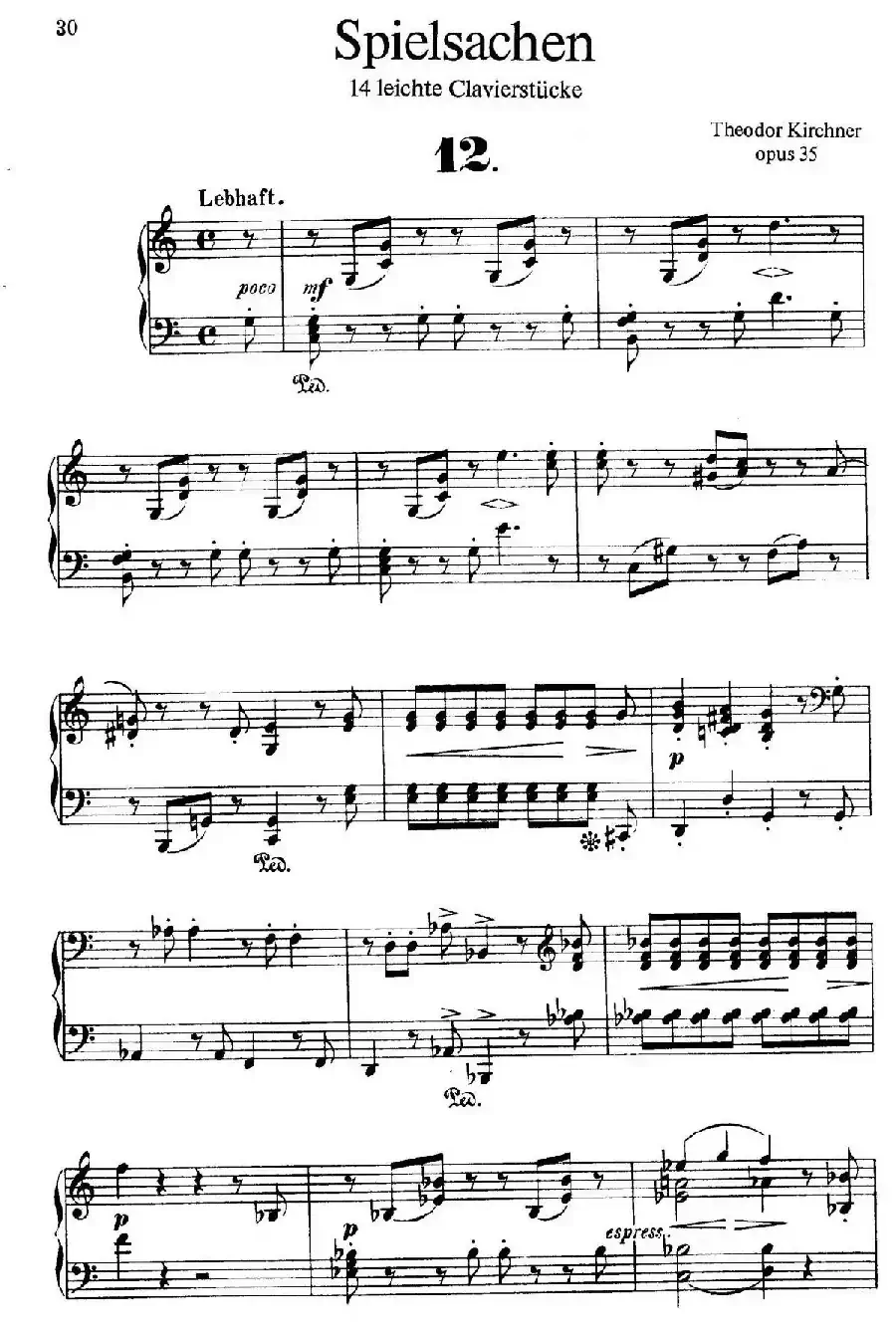 Spielsachen Op.35(玩具·12)
