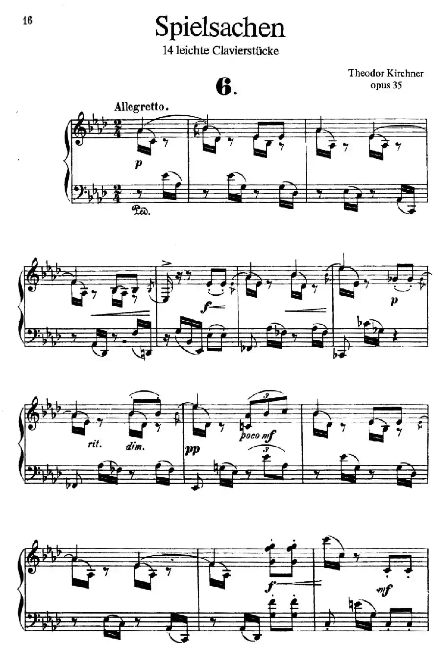 Spielsachen Op.35(玩具·6)