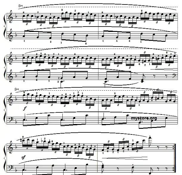 车尔尼(Czerny)849第20首曲谱及练习指导