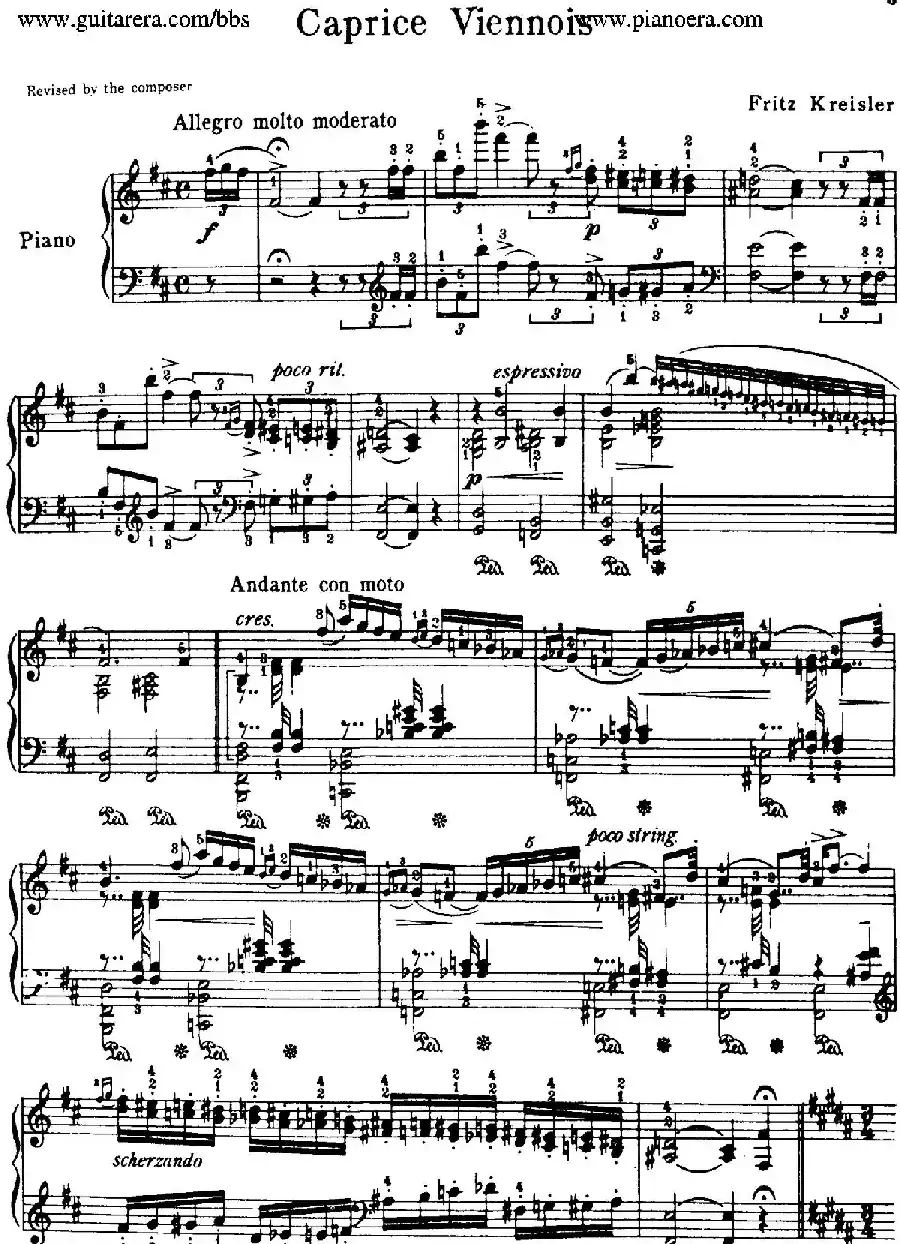 Caprice Viennois Op.2(维也纳随想曲)