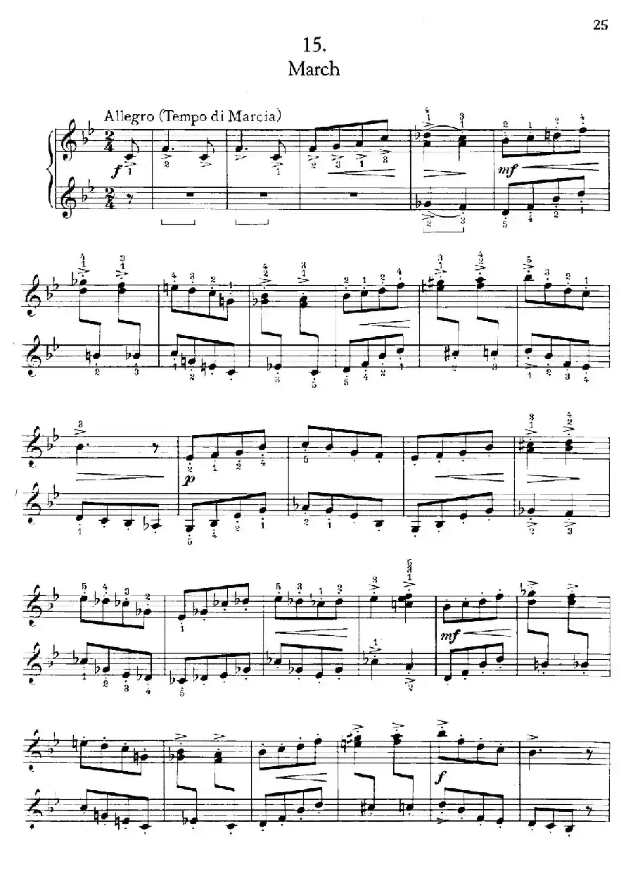 Thirty Pieces For Children Op.27(30首儿童钢琴曲 11—15)