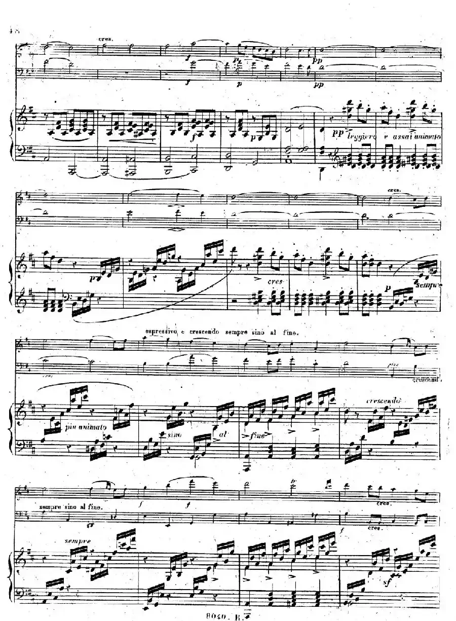 Piano Trio No.1 in d Minor Op.49(d小调第一钢琴三重奏·第四乐章)