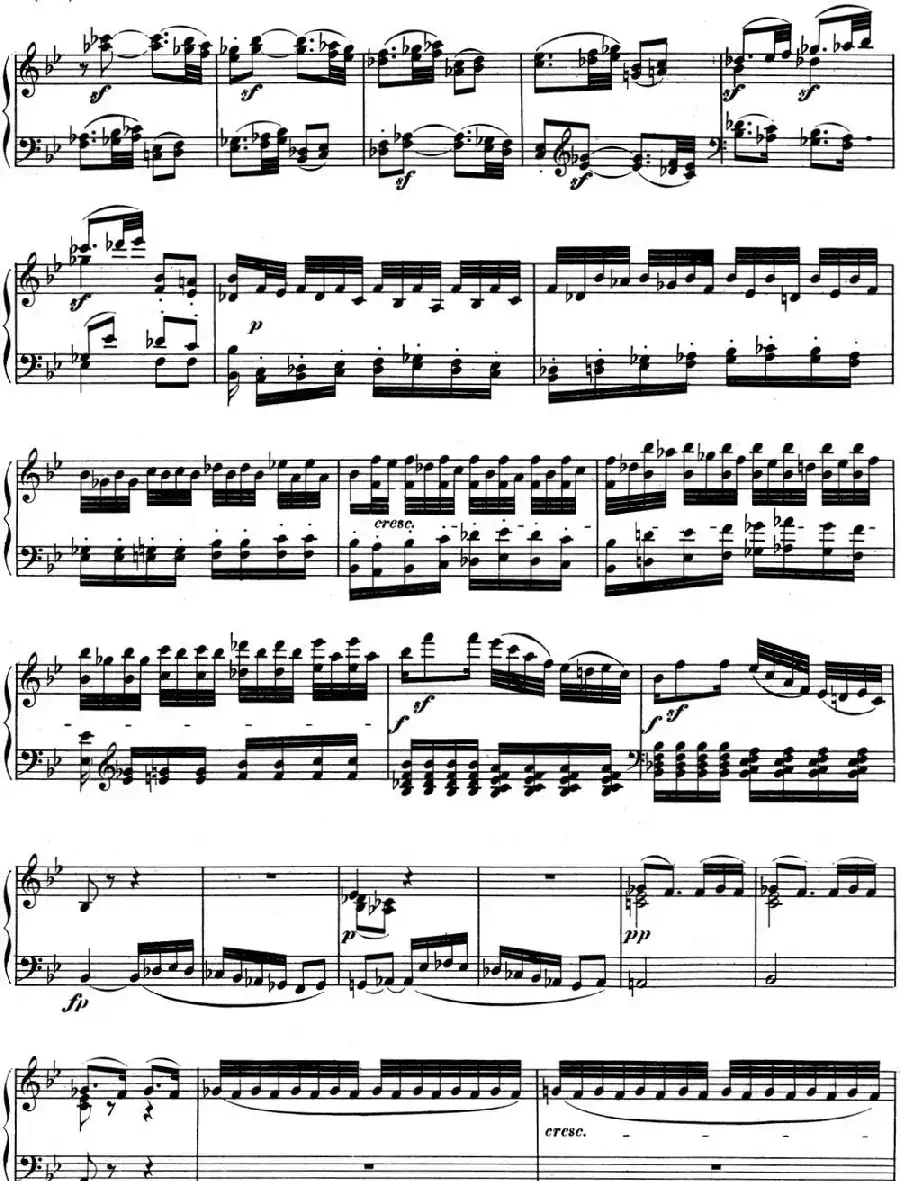 贝多芬钢琴奏鸣曲11 降B大调 Op.22 B-flat major