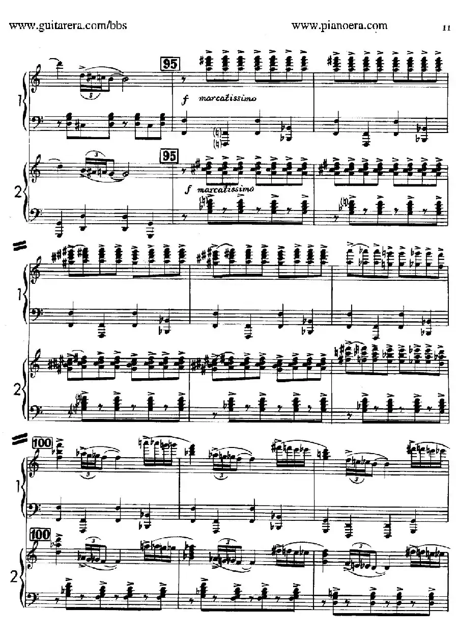 Sabre Dance(马刀舞曲)(双钢琴版)