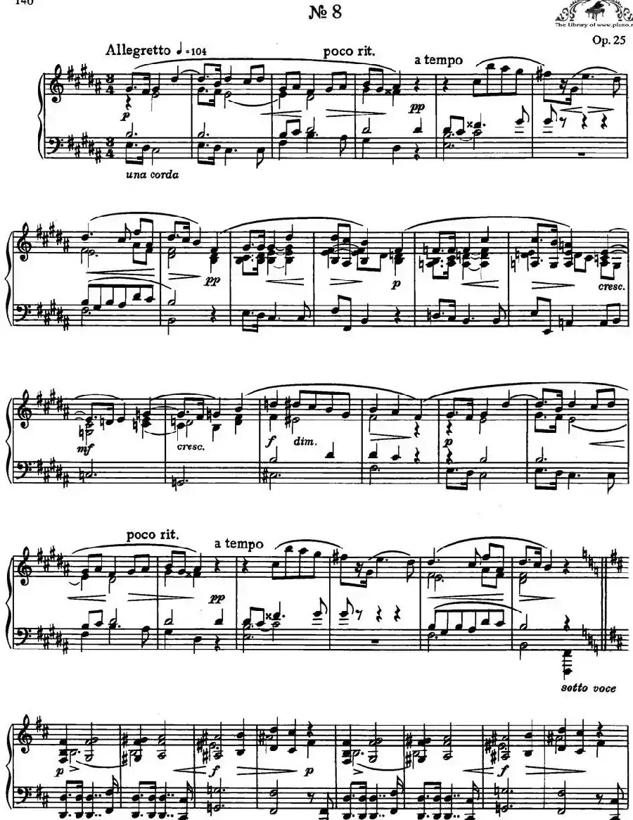 9首玛祖卡舞曲 Op.25(No.8)