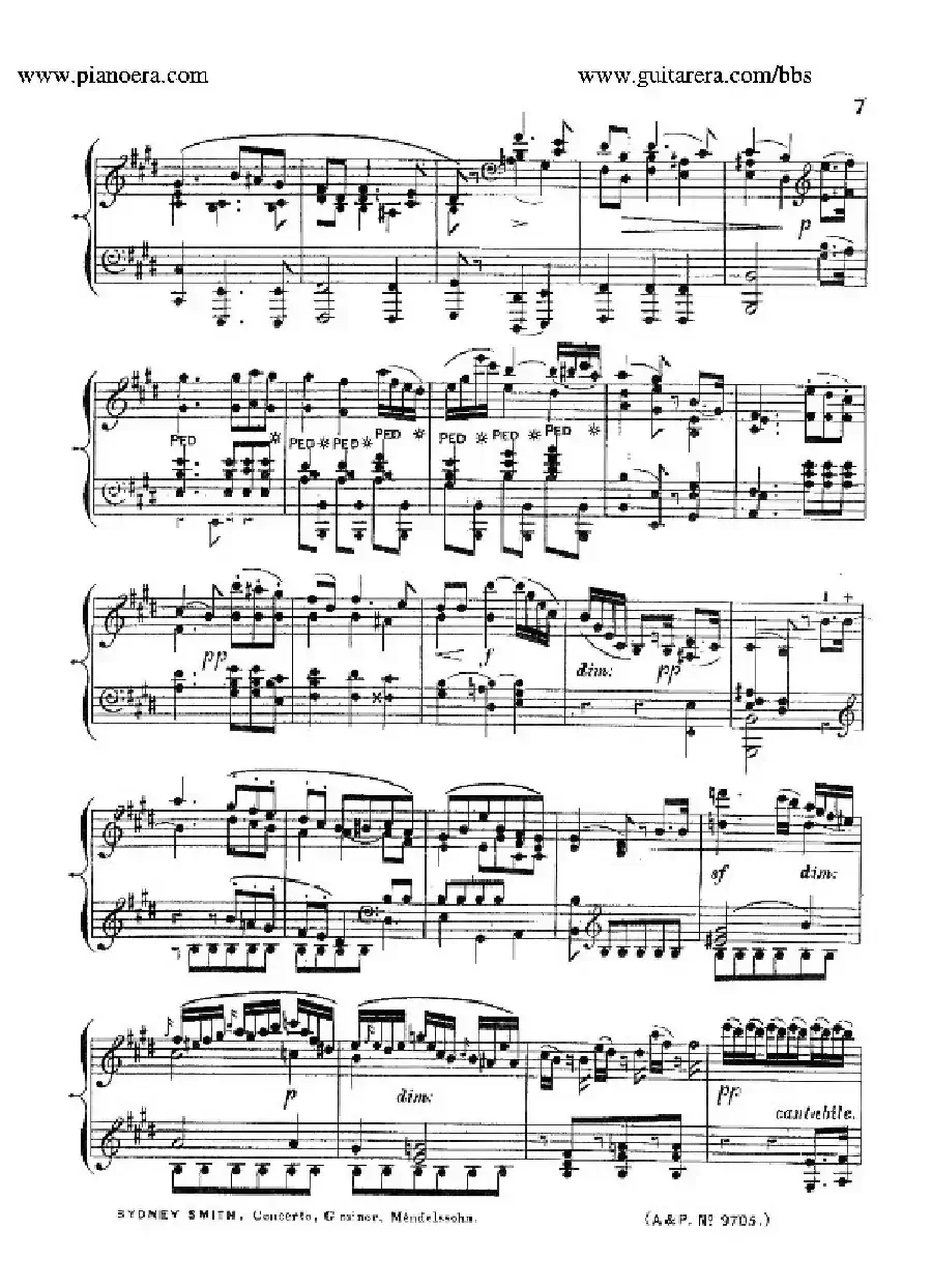 Piano Concerto No.1 in g Minor Op.25(g小调第一钢琴协奏曲·钢琴独奏)