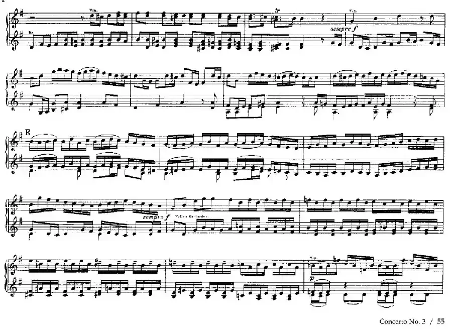 Brandenburg Concerto No.3 in G Major BWV.1048(G大调第三勃兰登堡协奏曲·四手联弹版)