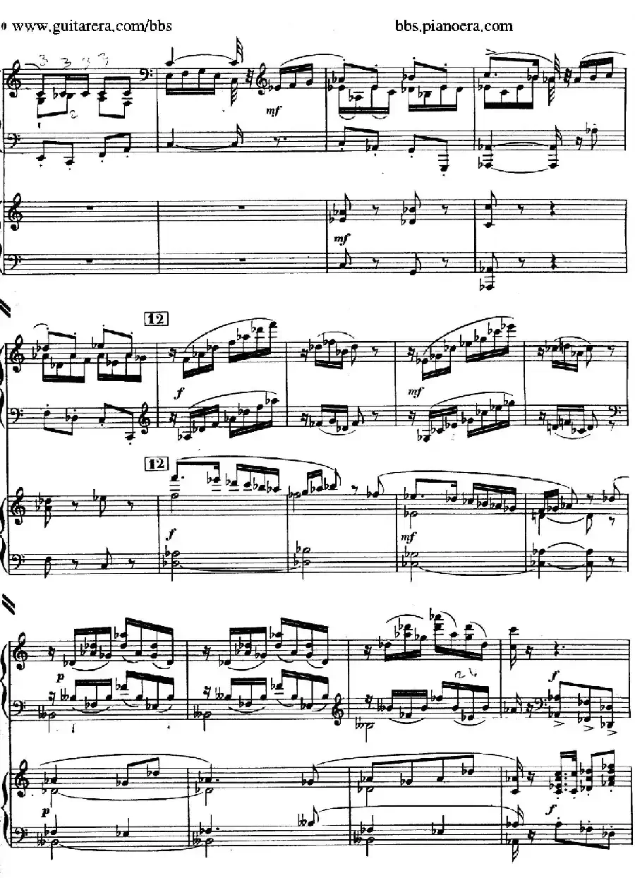 Piano Concerto in c-sharp Minor (升c小调钢琴协奏曲·第一乐章)