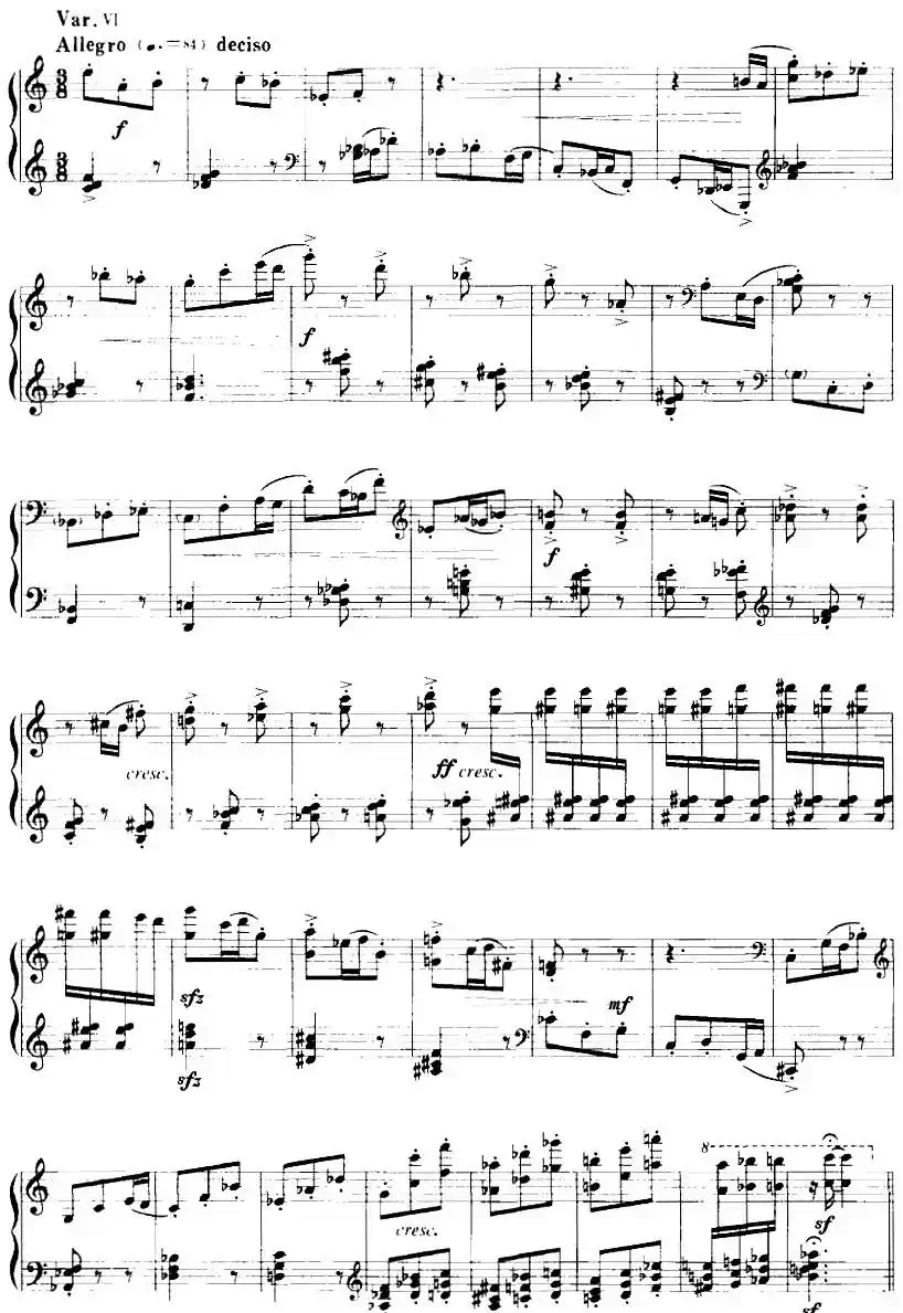 钢琴变奏曲(谢薇婧作曲版)
