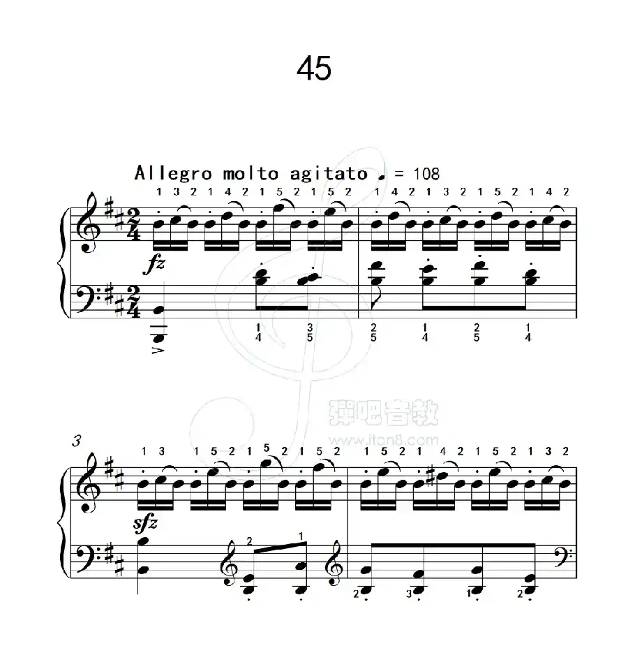 练习曲 45(克拉莫钢琴练习曲60首)