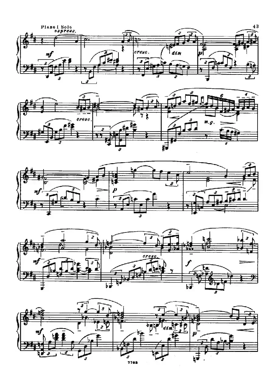 升f小调第一钢琴协奏曲 Op.1(双钢琴版)