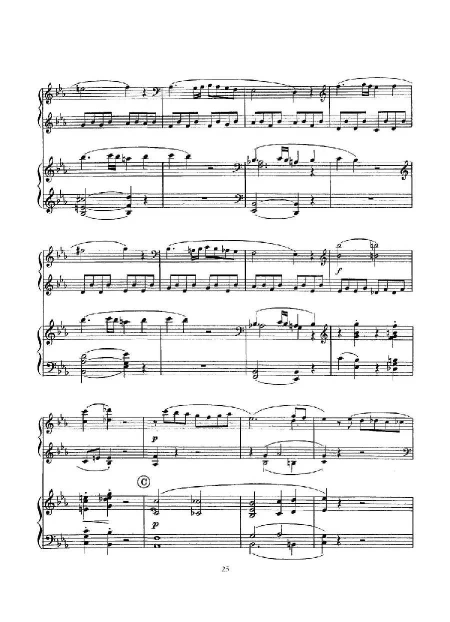 根据21首钢琴奏鸣曲改编的双钢琴版钢琴奏鸣曲四首(第二首)