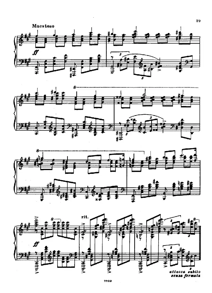升f小调第一钢琴协奏曲 Op.1(双钢琴版)