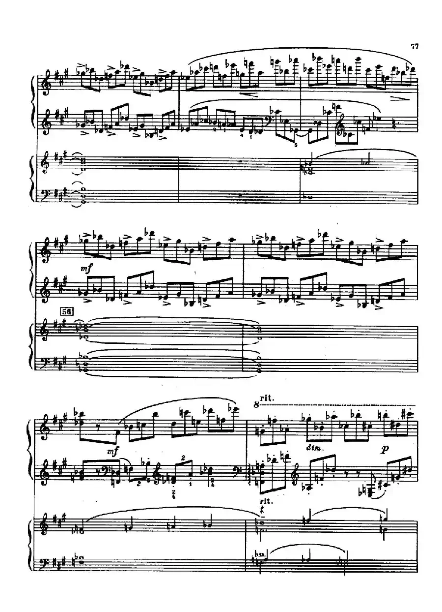 升f小调第一钢琴协奏曲 Op.1(双钢琴版)
