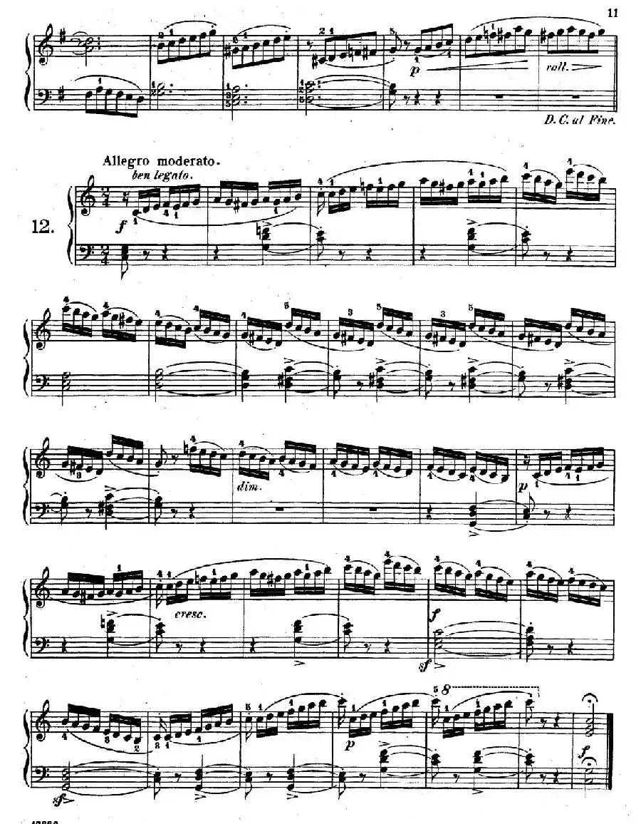 Etudes Enfantines Op.37(儿童钢琴练习曲 第11——14首)