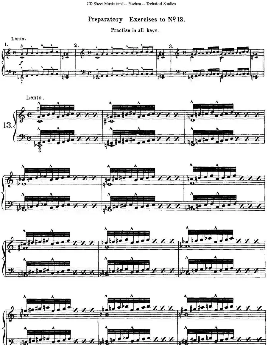 Technical Studies 60 Progressive Exercises (60首钢琴循序渐进练习曲 P21——30)