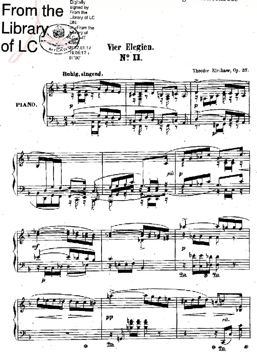 Vier Elegien Op.37(4首悲歌·2)