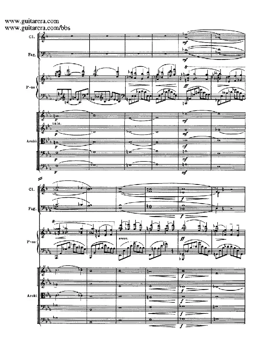 c小调第二钢琴协奏曲 Op.18(第三乐章总谱P13——24)