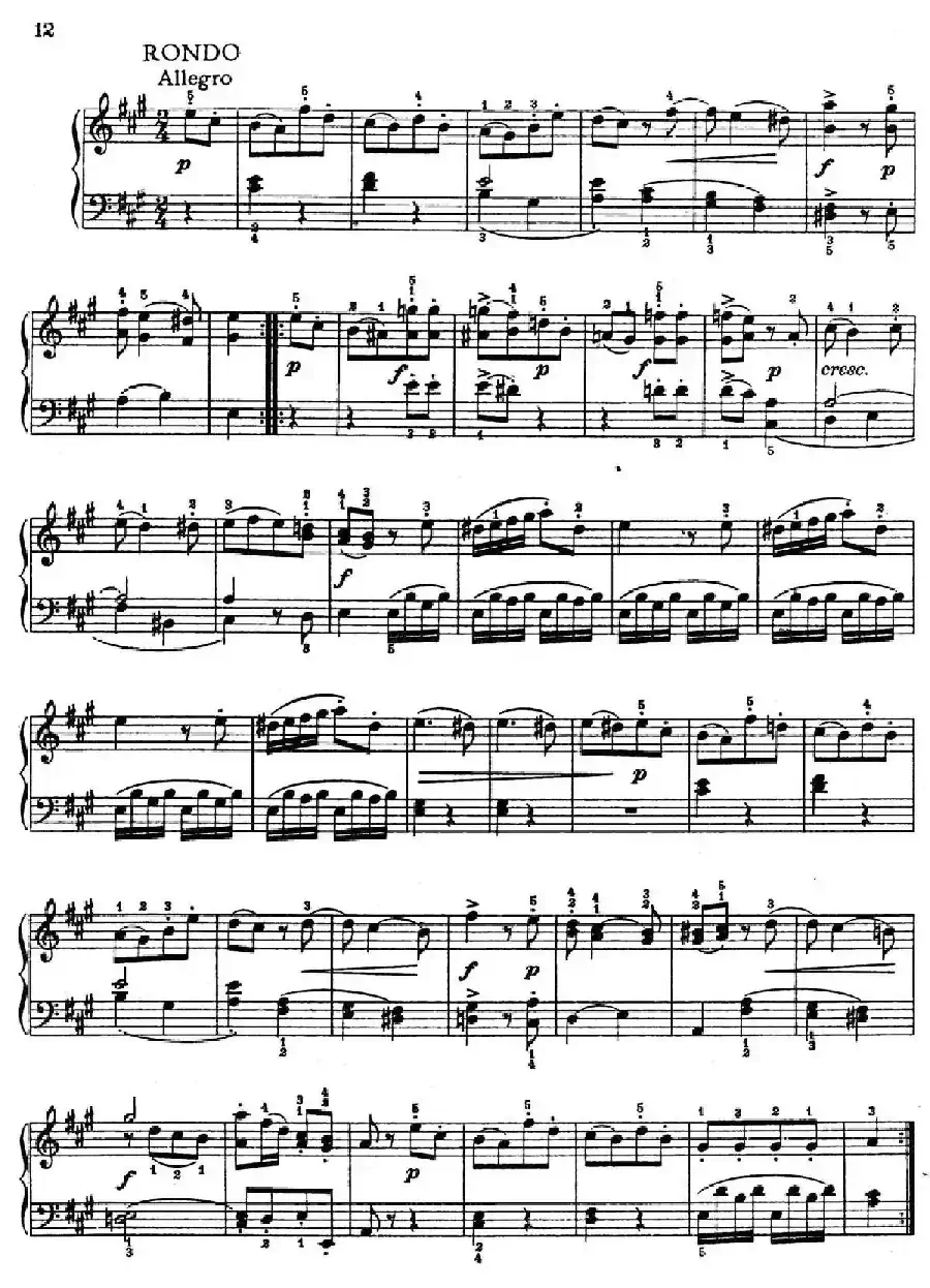 6 Viennese Sonatinas K.439b(6首维也纳小奏鸣曲·Ⅱ)