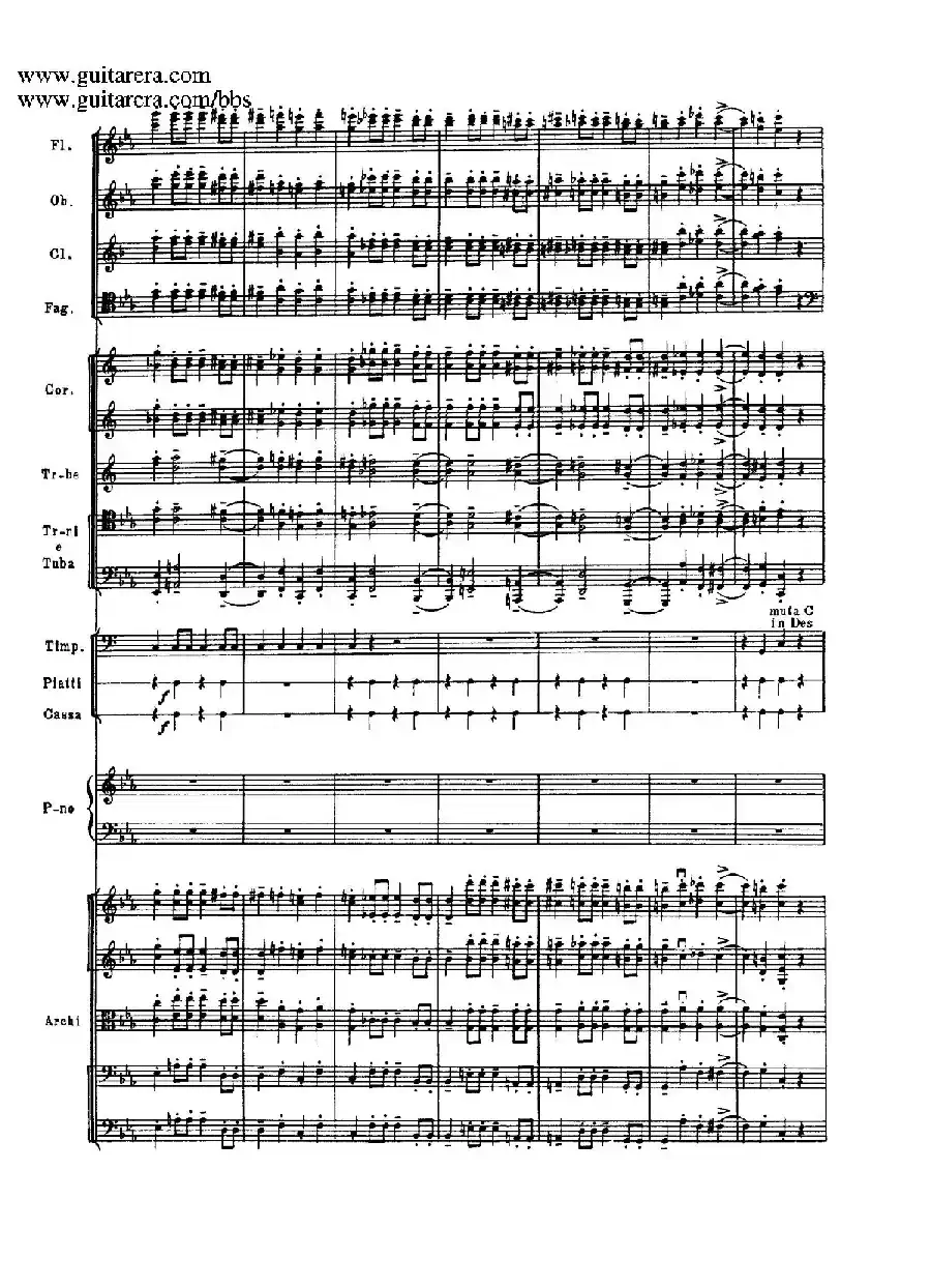 c小调第二钢琴协奏曲 Op.18(第三乐章总谱P13——24)