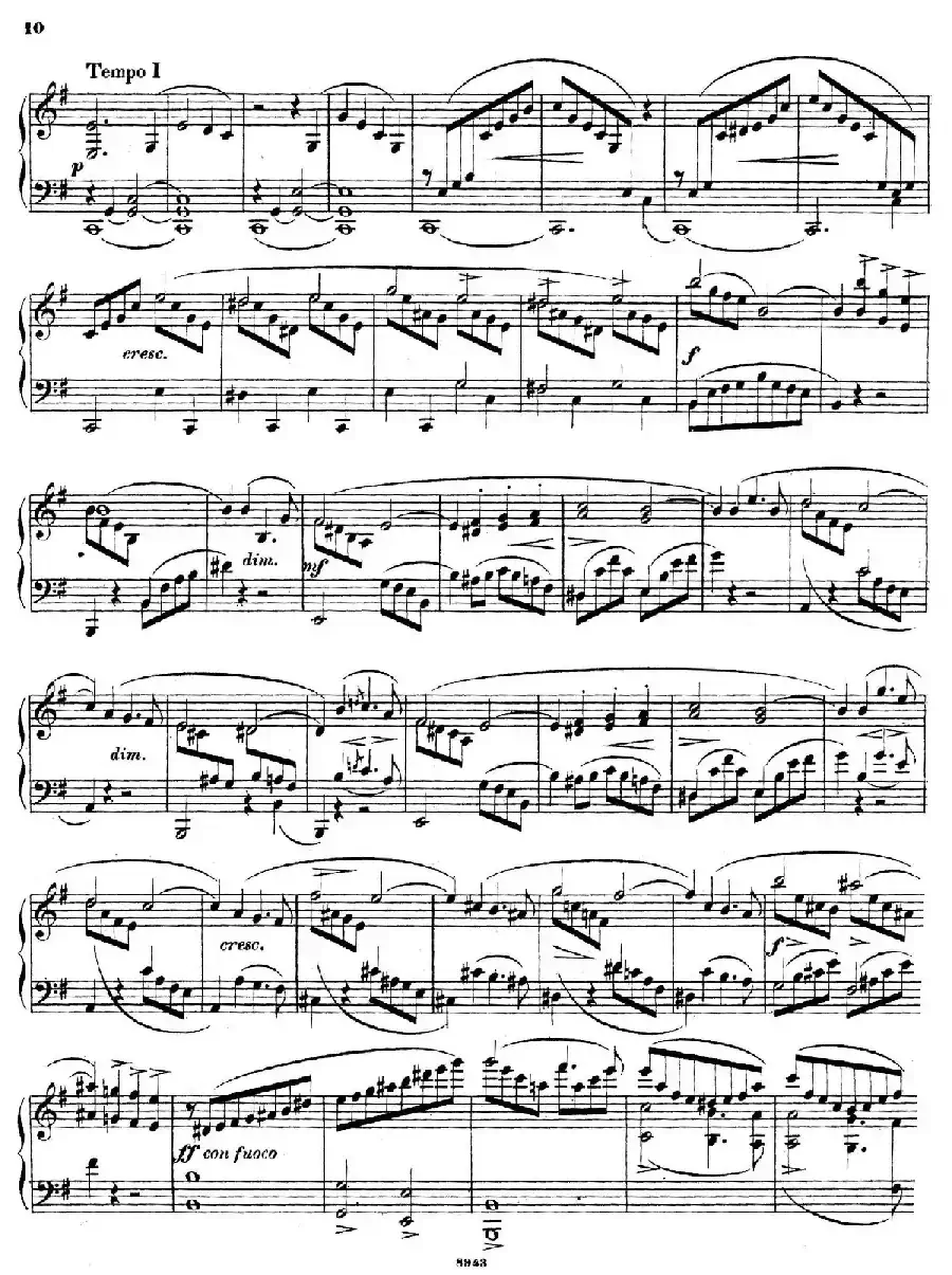 Piano Sonata in e Minor Op.28(e小调钢琴奏鸣曲)