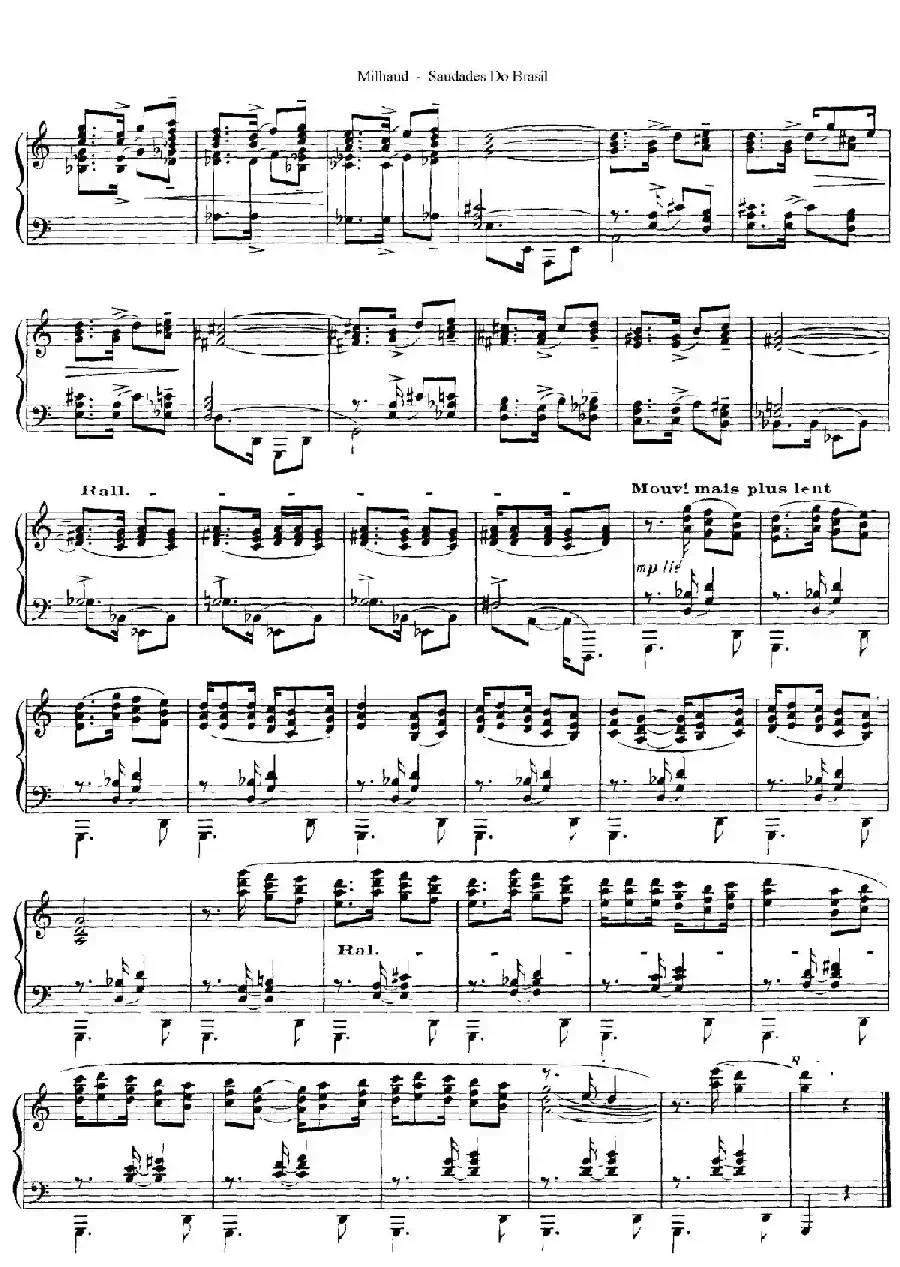 Saudados do Brasil Op.67(巴西回忆·Ⅸ)