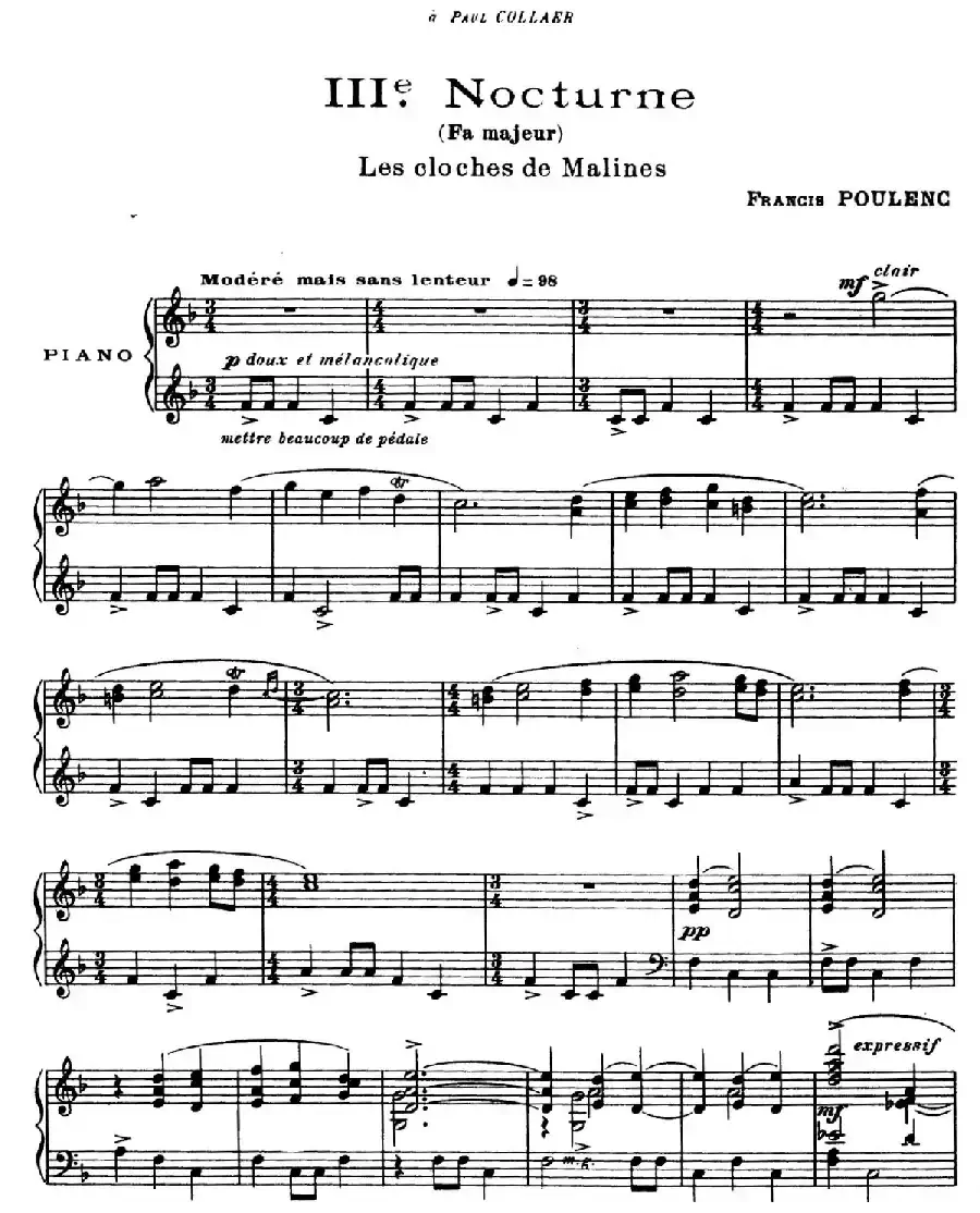 Eight Nocturnes (8首夜曲·Ⅲ)