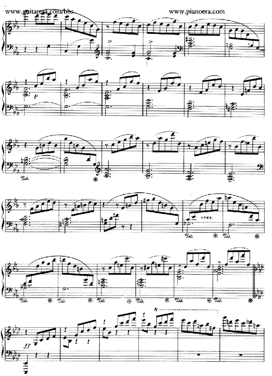 Valse Brillante in A Flat Major(降A大调华丽圆舞曲)