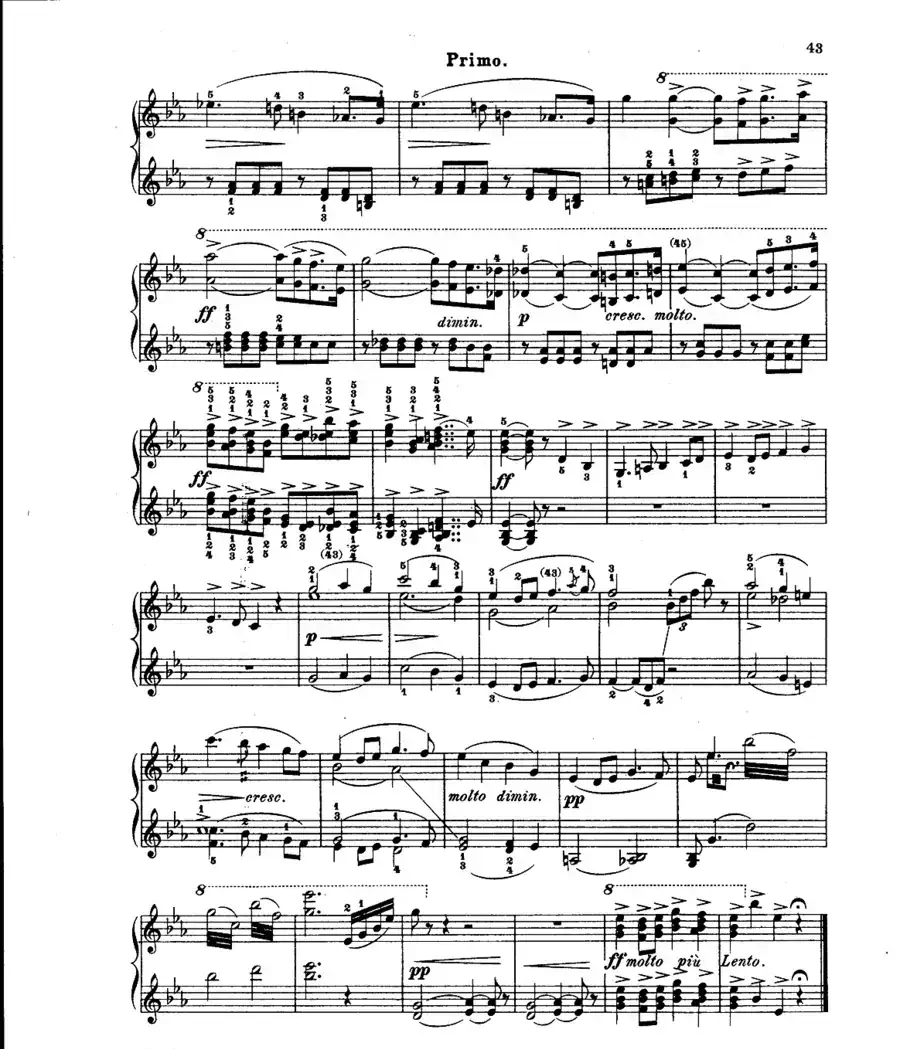 L'Arlesienne Suite No·2(阿莱城姑娘·第二组曲·四手联弹)
