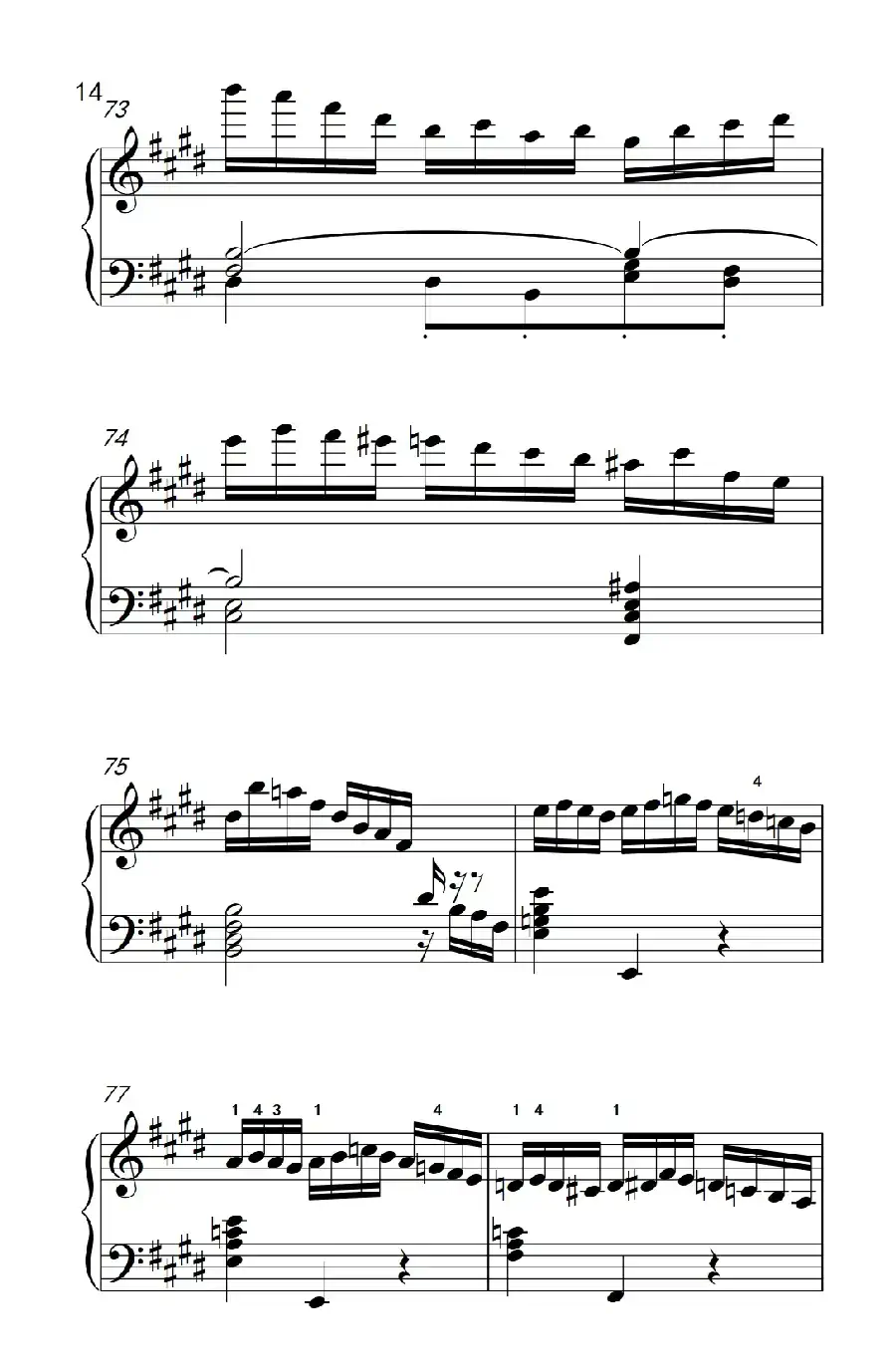 莫什科夫斯基 钢琴练习曲(第一首)