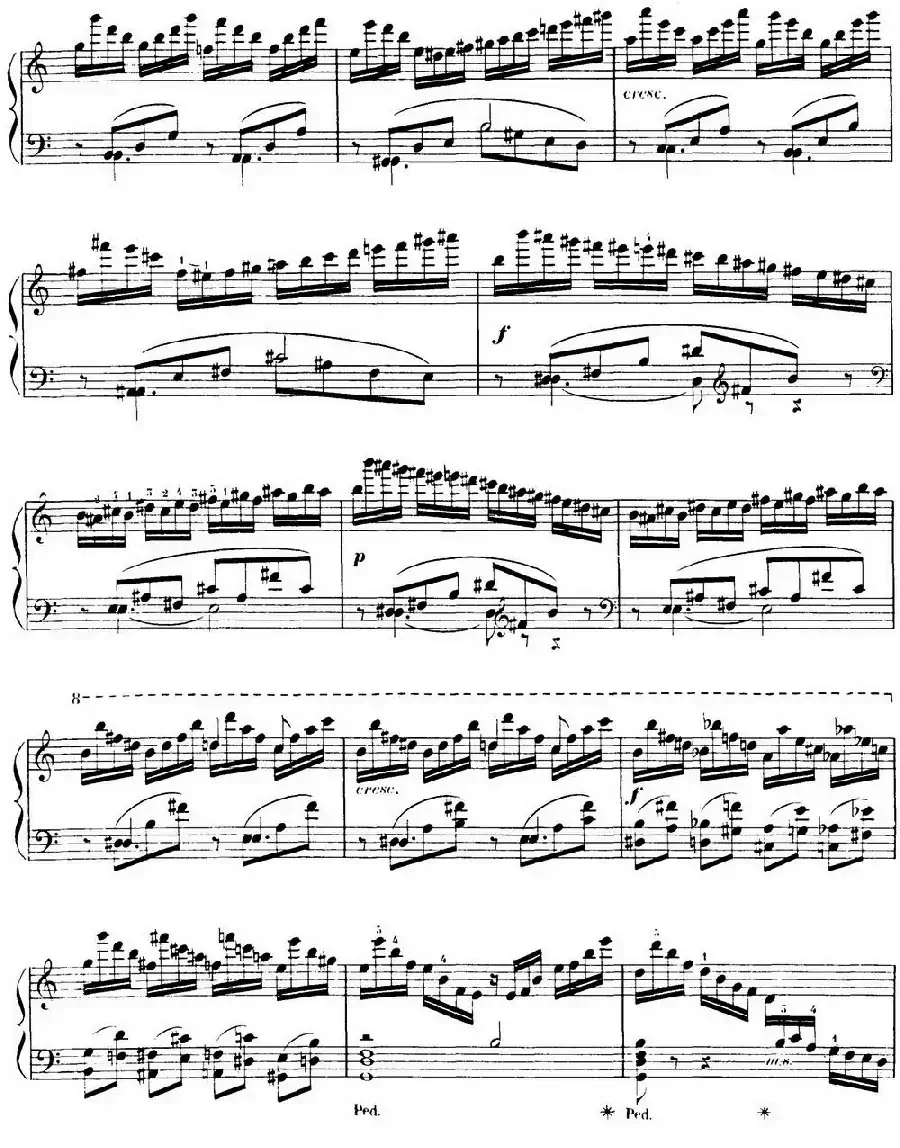 15 Etudes de Virtuosité Op.72 No.5(十五首钢琴练习曲之五)