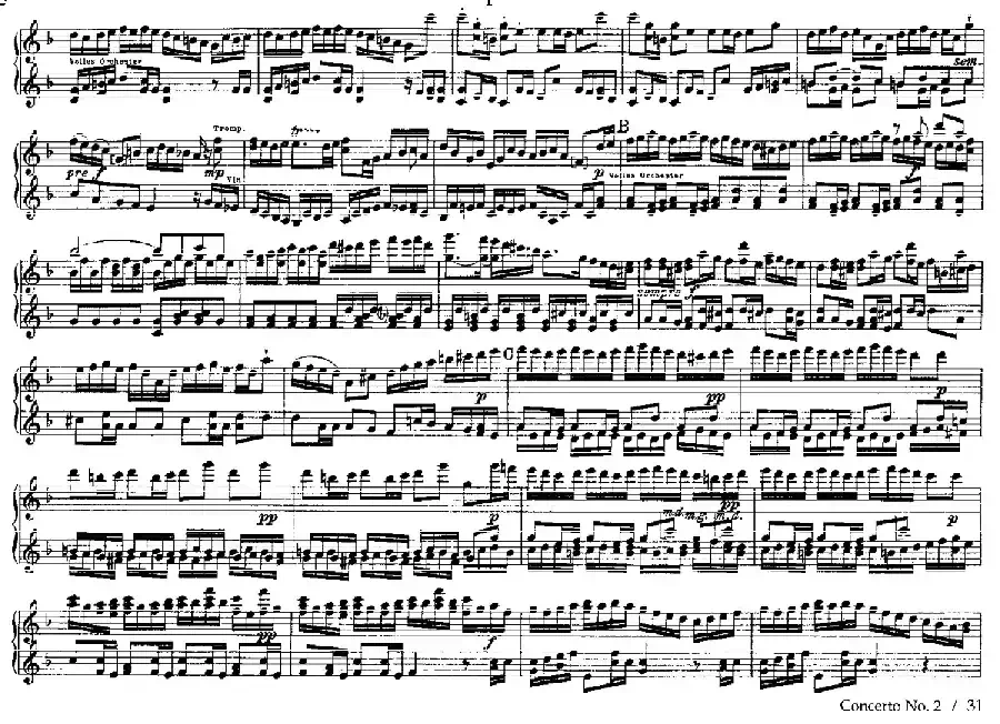 Brandenburg Concerto No.2 in F Major BWV.1047(F大调第二勃兰登堡协奏曲·四手联弹版)