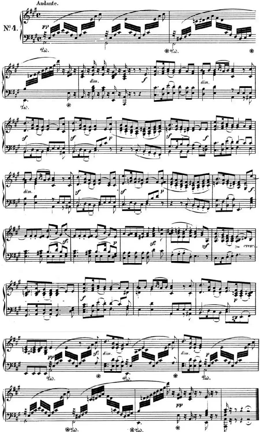 门德尔松无词歌Op.38(NO.4)