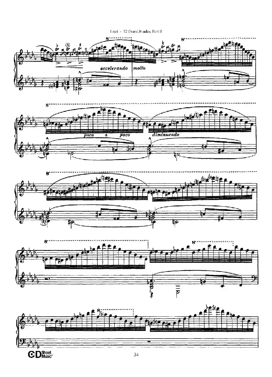 12 Grand Etudes S.137(12首华丽的练习曲·9)
