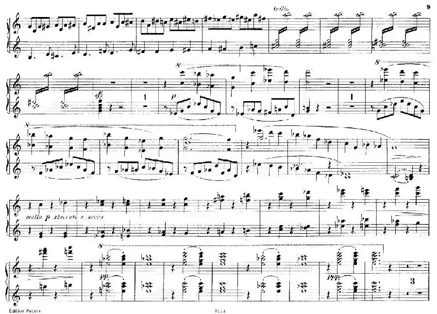 Deux Morceaux Pour Quatre Mains Op.43(2首四手联弹小品·1)