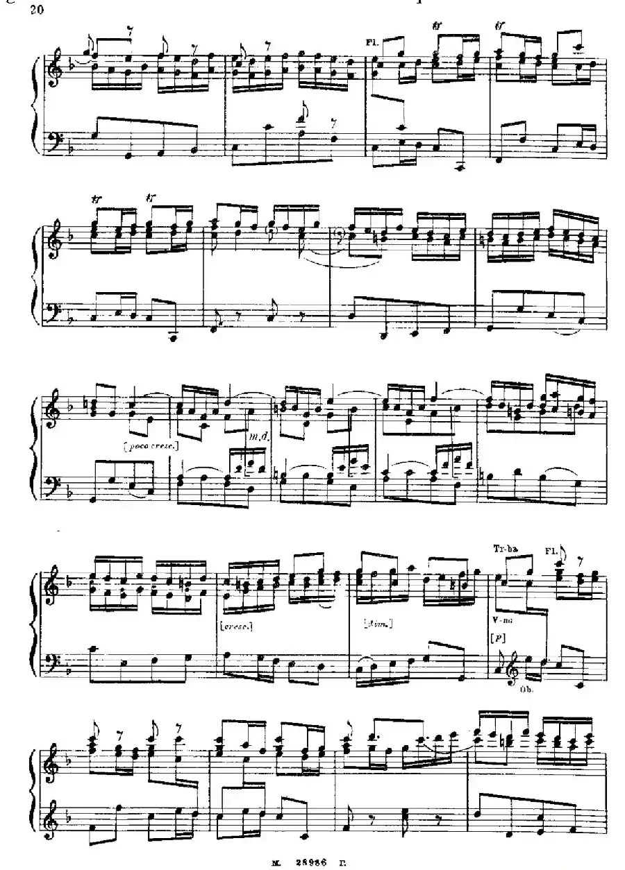 Brandenburg Concerto No.2 in F Major BWV.1047(F大调第二勃兰登堡协奏曲·钢琴独奏版)