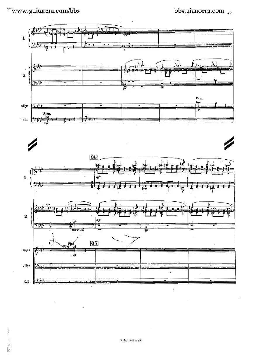 Concerto for 2 Pianos in d Minor(d小调双钢琴协奏曲·总谱)