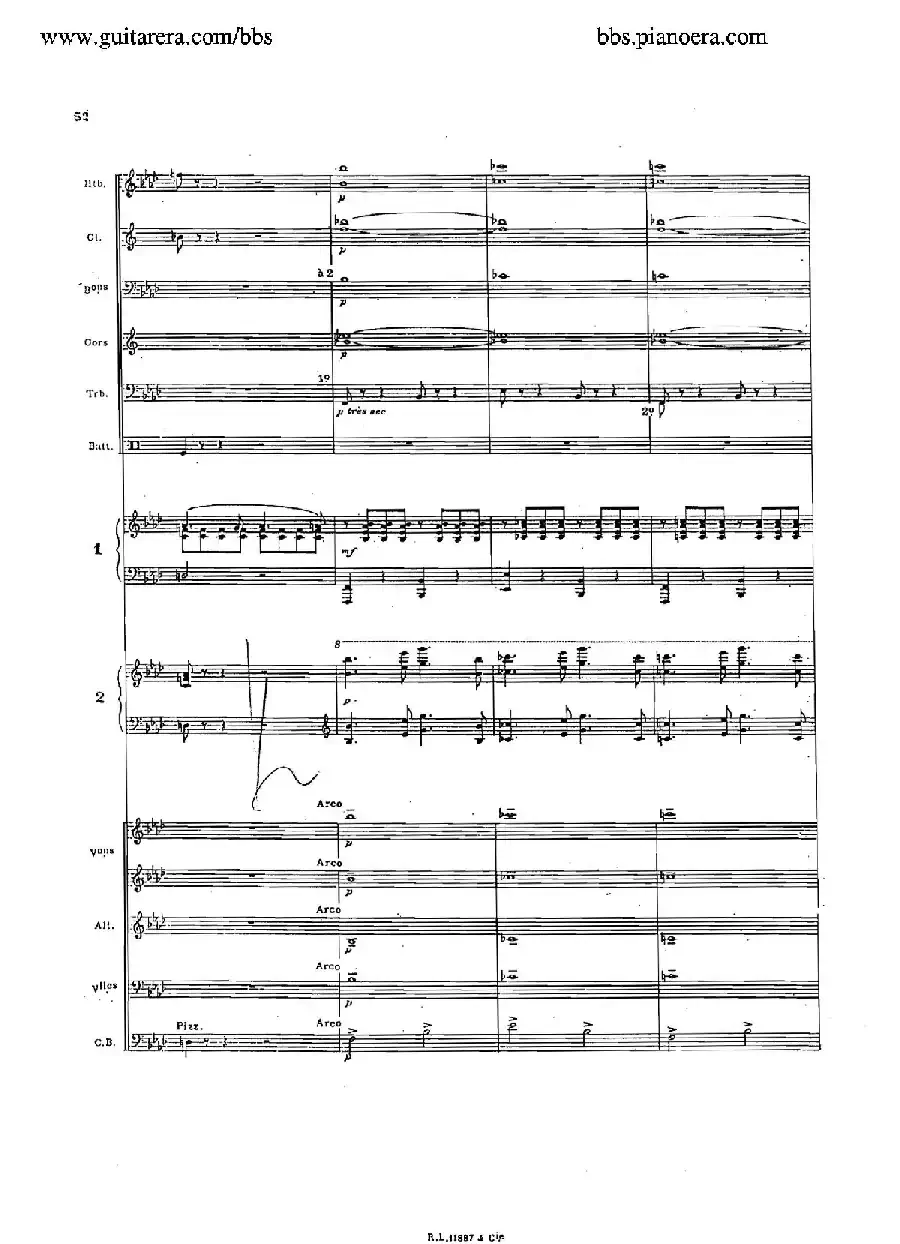 Concerto for 2 Pianos in d Minor(d小调双钢琴协奏曲·总谱)