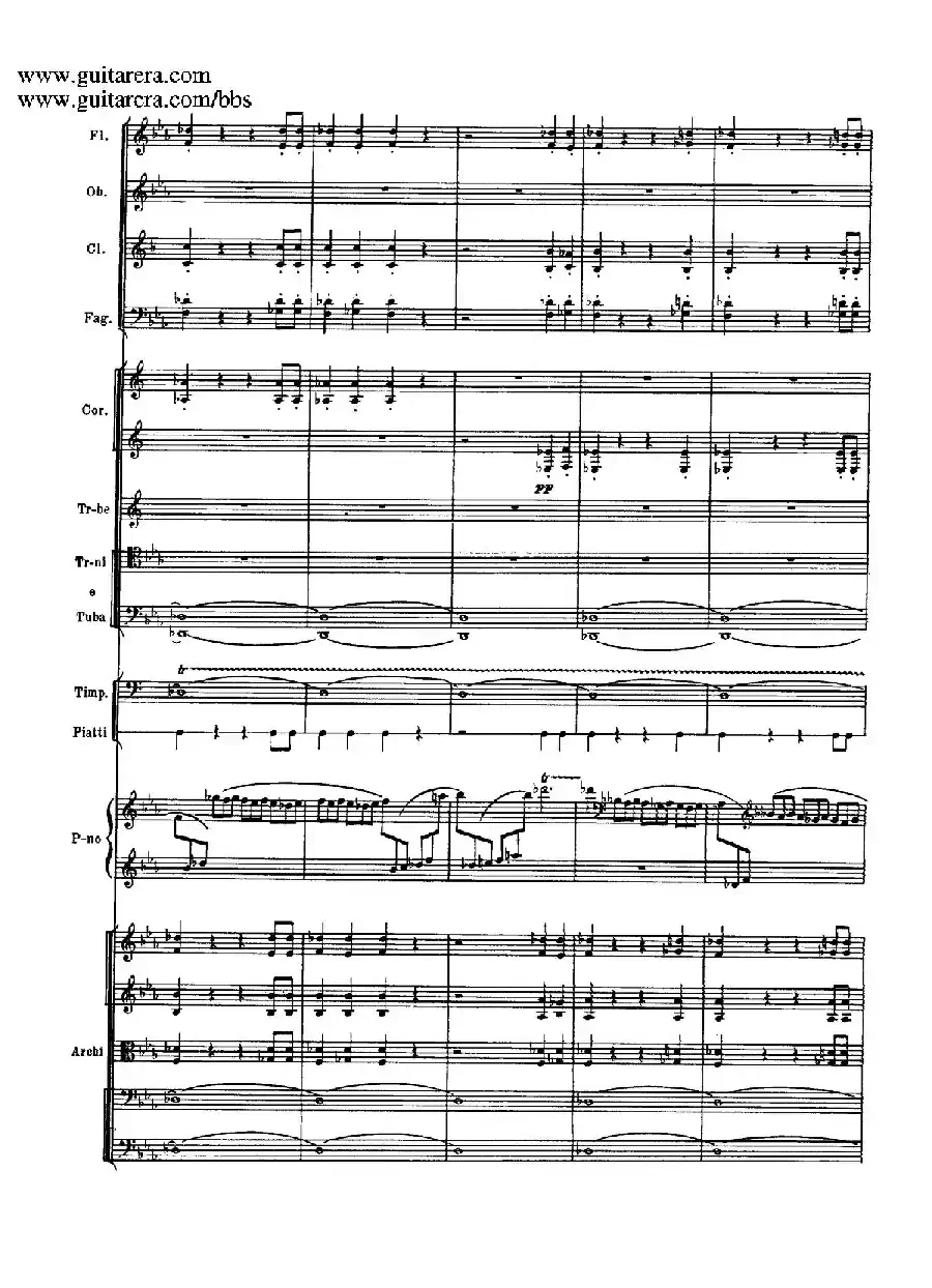 c小调第二钢琴协奏曲 Op.18(第三乐章总谱P13——24)