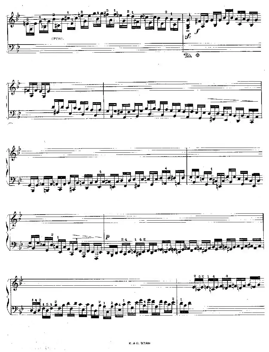 12 Etudes For The Left Hand Op.92 No.6(12首为左手而作的钢琴练习曲)