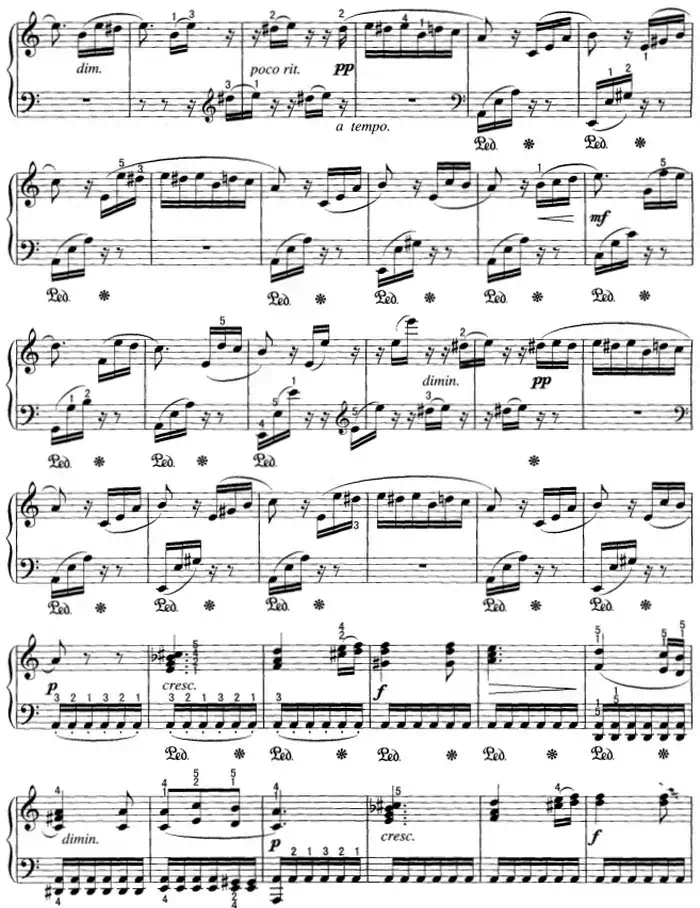 不可不弹的世界钢琴名曲:献给爱丽丝