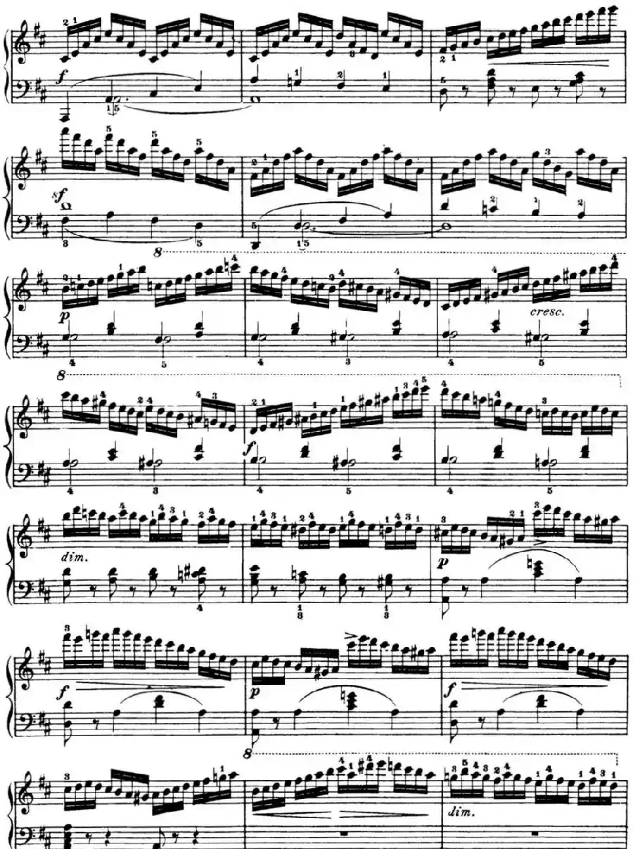50首车尔尼Op.740钢琴手指灵巧技术练习曲(NO.3)