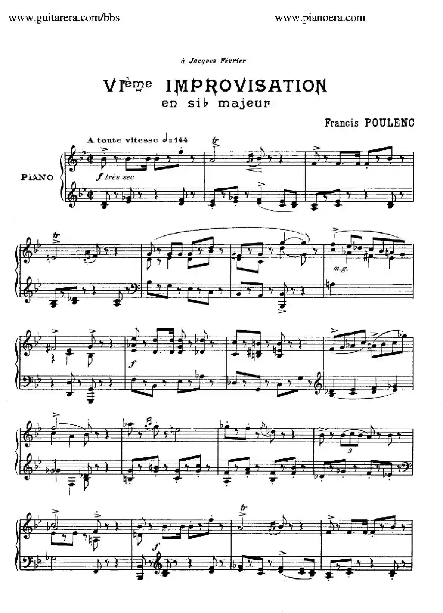 15 Improvisations(15首即兴曲·Ⅵ)