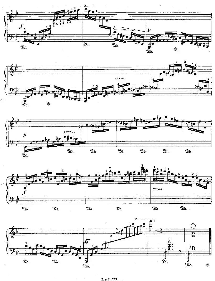 12 Etudes For The Left Hand Op.92 No.8(12首为左手而作的钢琴练习曲)